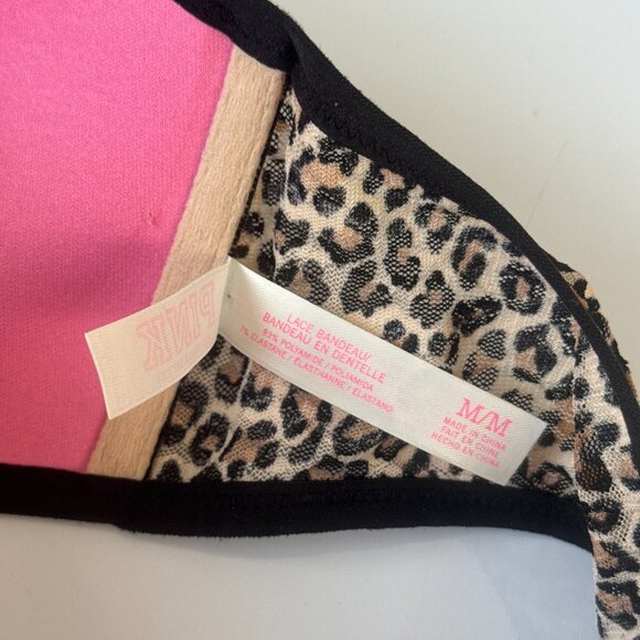 PINK leopard print bandeau - Picture 4 of 4